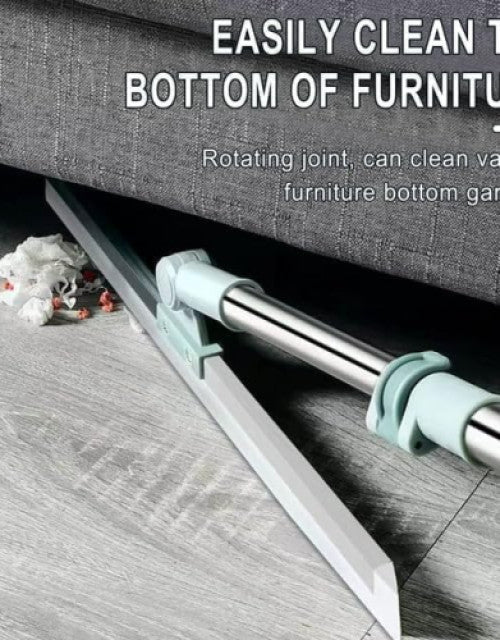 Heavy Duty Magic Broom Silicone Floor Wiper–Premium Floor Squeegee with Stainless Steel Extendable Handle - Vistora